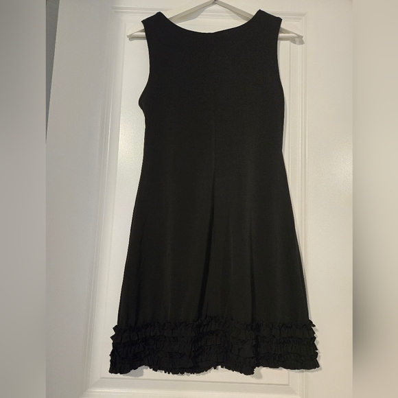 Sweet Storm Black Bodycon Ruffles Hem Dress. Size M. - Picture 3 of 9